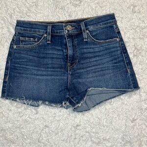 Hudson Jeans Dark Blue Cutoff Denim Shorts
